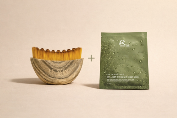 EK SKIN CONTOUR BRUSH + EK OVERNIGHT MASK